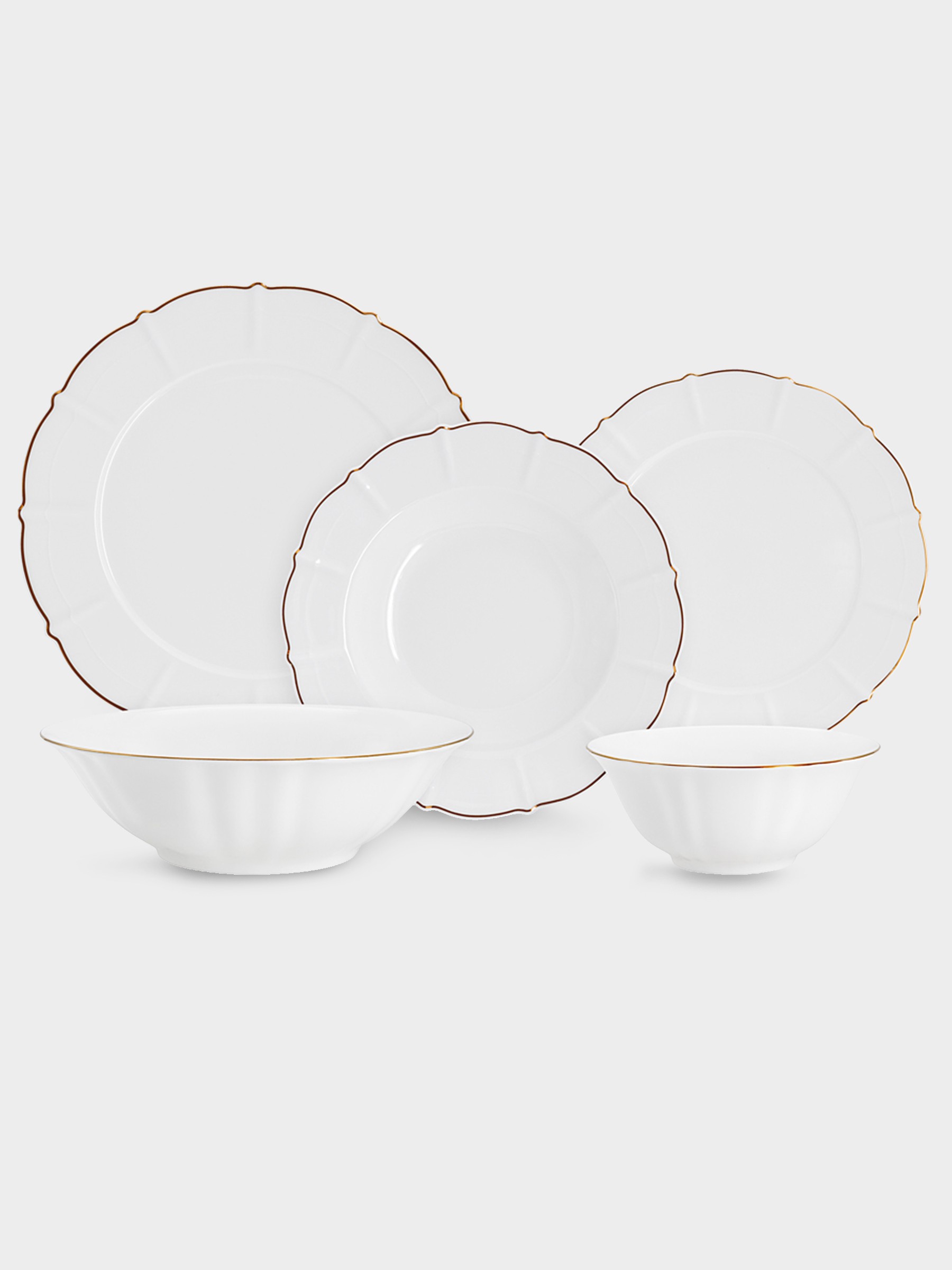 Обеденный сервиз Лотос, 6 персон, 21 предмет