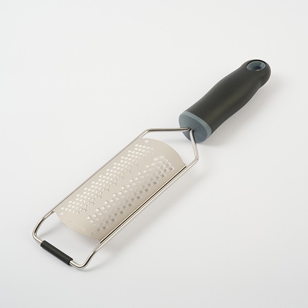 Терка с ручкой, нержавеющая сталь, пластик, 31,1 см, черный