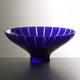 Салатник 35,5 см; «Megaline blue»; синяя