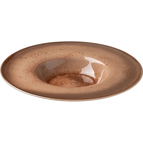 Тарелка для пасты «Маррон Реативо», фарфор, 0,5 л, коричневый, бежевый