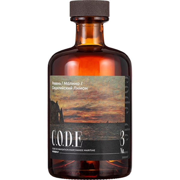 Кордиал «Ревень / Малина / Сицилийский Лимон» C. O.D. E, стекло, 0,5 л