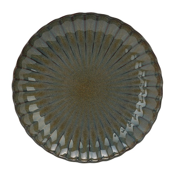 Тарелка «Астера», керамика, 274 мм, серый, серо-голубой