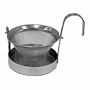 Сито для чая с подставкой «Проотель», сталь нерж., D=62,H=65мм, металлич.
