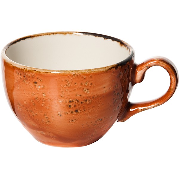 Чашка чайная «Крафт», фарфор, 225мл, D=9,H=6,L=12см, терракот