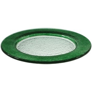 Блюдо «Бэнд» d=32см т.-зеленое