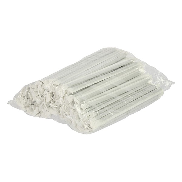 Трубочки в индивидуальной упаковке, 200 шт, полипропилен, бумага, 8 мм, черный