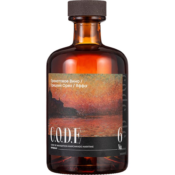 Кордиал «Гранатовое Вино / Грецкий Орех / Яффа» C. O.D. E, стекло, 0,5 л