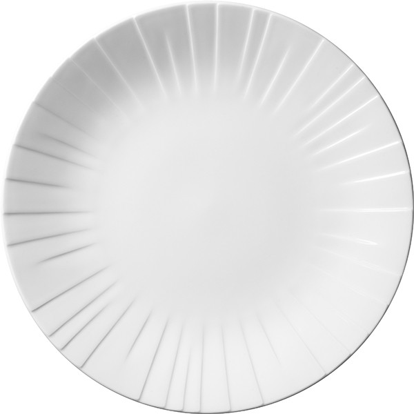 Тарелка «Алина» мелкая, фарфор, 28 см, белый