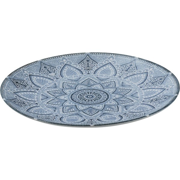 Тарелка «Вавилон», фарфор, 20 см, голубой, тёмно синий Тарелка «Вавилон», фарфор, 20 см, голубой, тёмно синий