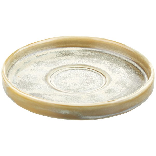 Блюдце «Агава», фарфор, 135/50 мм, матовый, зелёный