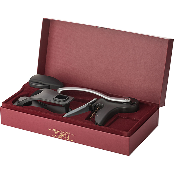 Набор: штопор, обрез. фольги, подставка