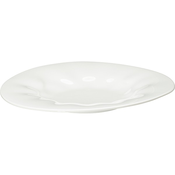 Тарелка «Фламенко», фарфор, 25 см, белый