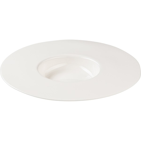 Тарелка для пасты «Афрос», костяной фарфор, 33 см, цвет слоновая кость