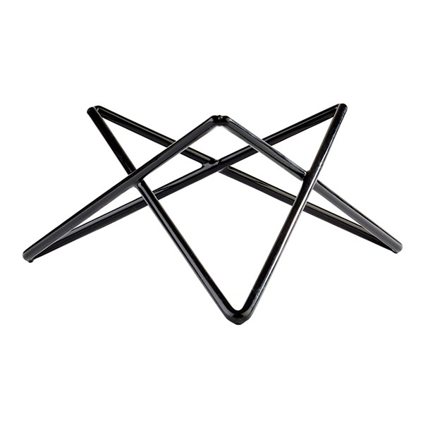 Подставка фуршетная «Призма» для блюда, металл, 26✕26✕10 см, черный