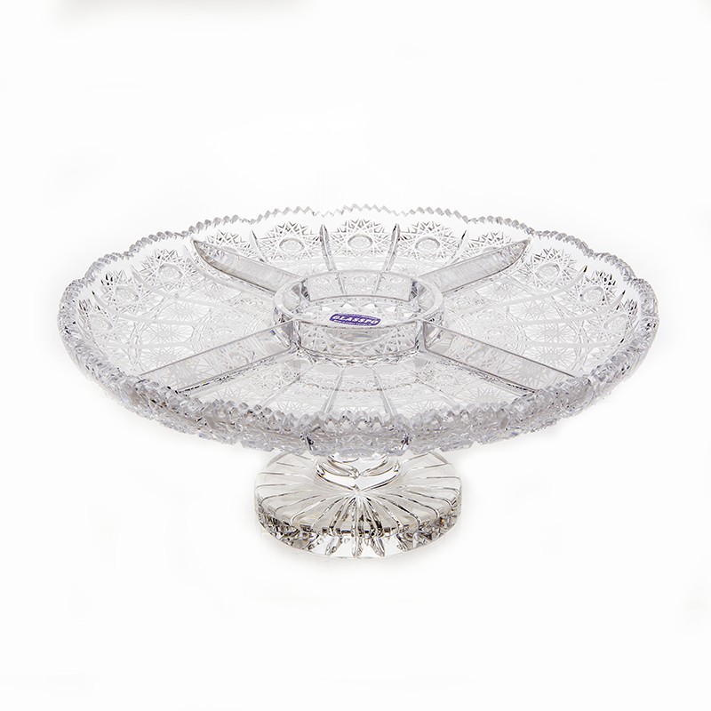 Менажница на ножке 30,5см «Хрусталь 67035»