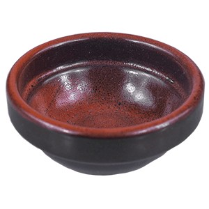 Соусник «Млечный путь оранжевый», фарфор, 30 мл, оранжевый, черный