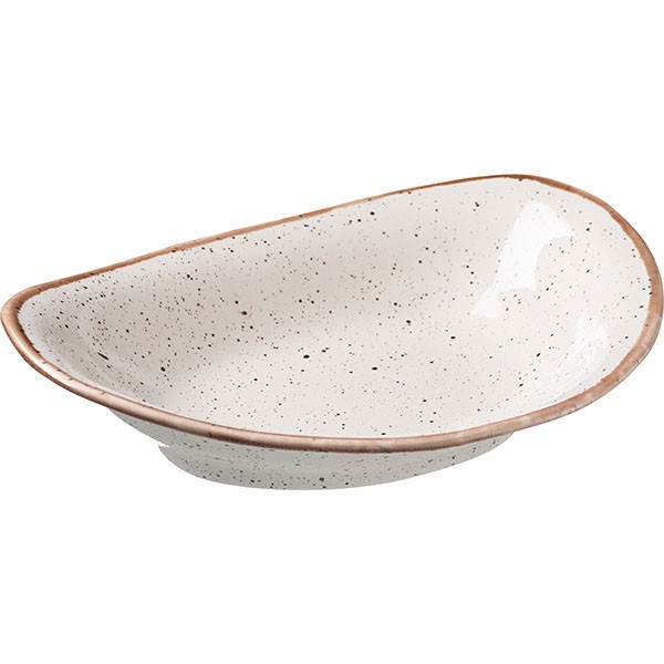 Салатник «Пунто Бьянка», фарфор, 0,9 л, белый, черный