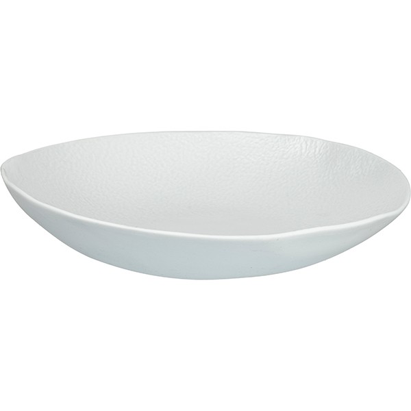 Салатник «Артик», фарфор, 27 см, белый, матовый