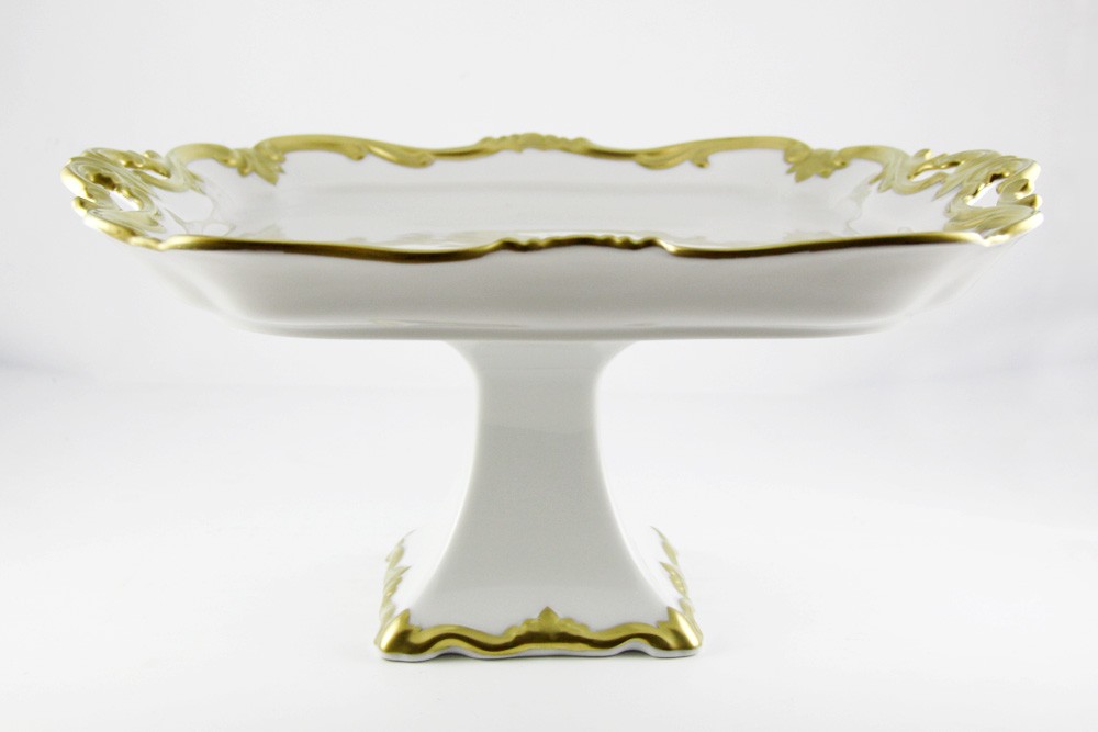 Блюдо квадратное 30 см на ножке. «Престиж»