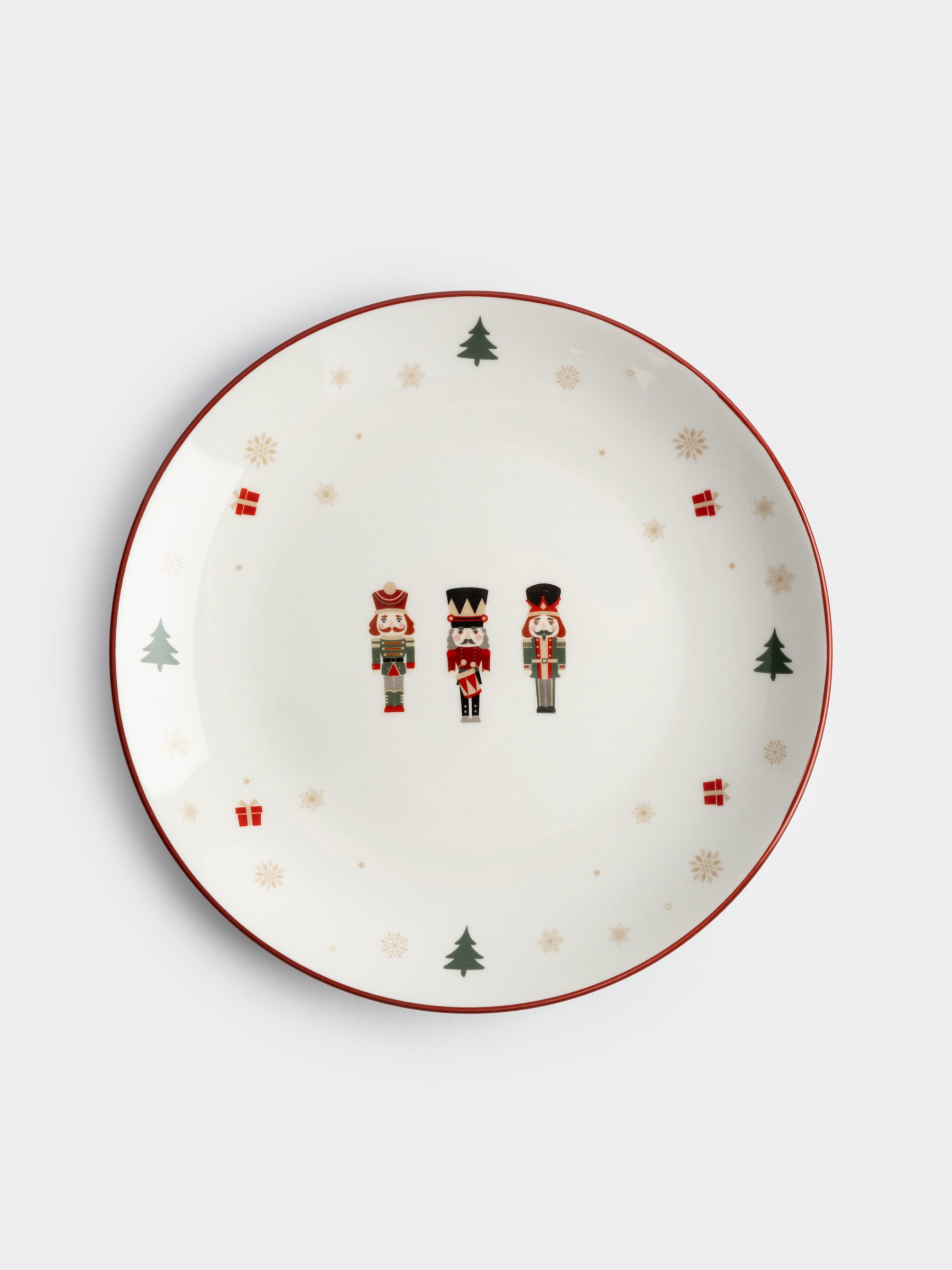 Тарелка закусочная, 19,5 см, фарфор, белый, Щелкунчики, Nutcracker