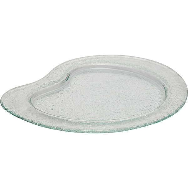 Блюдо «Амеба» 29*24см прозрач.