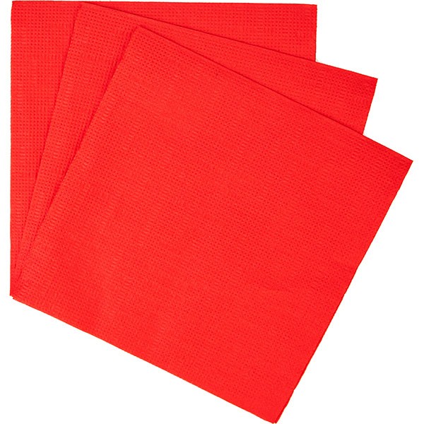 Салфетки «Папирус» 33*33см [300шт] H=12, L=33, B=16.5см; красный