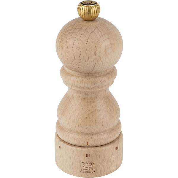 Мельница для перца «Париж Ю Селект», бук, нержавеющая сталь, 59 мм, светлое дерево, золотой Мельница для перца «Париж Ю Селект», бук, нержавеющая сталь, 59 мм, светлое дерево, золотой