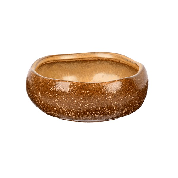 Салатник «Эггшелл Нейчер», фарфор, 13 см, коричневый