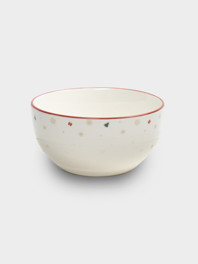 Тарелка суповая, 14х7 см, фарфор, белый, Щелкунчики, Nutcracker