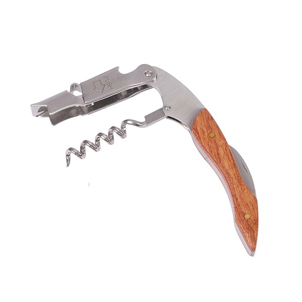 Нарзанник «Пробар» одноступенчатый, нержавеющая сталь, дерево, серебристый, деревянный