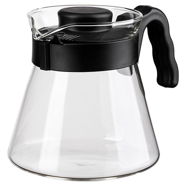 Чайник заварочный заварочный, стекло, пластик, 0,8 л, прозрачный, черный