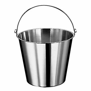 Ведро с делениями 8л, h=20.5см нерж. сталь