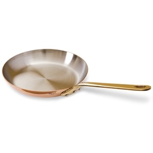 Сковорода медная, dia 20 см, h 3 см, медь/сталь