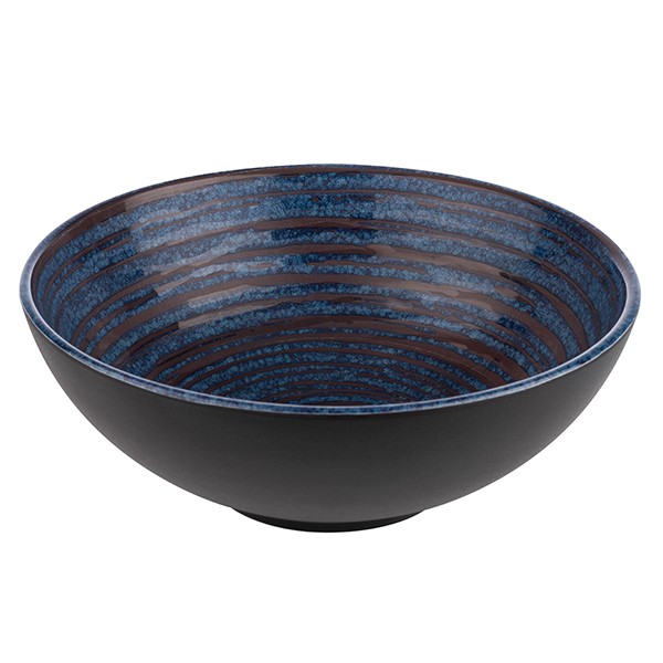 Салатник «Лупс», пластик, 1,8 л, синий, серый