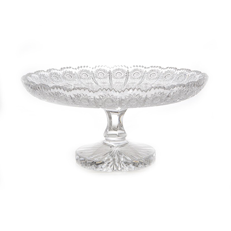 Ваза для фруктов 28 см. «Хрусталь 68012»