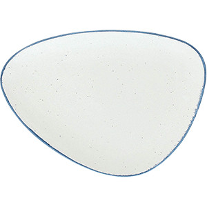 Блюдо «Органика» L=34.5, B=25см; белый, синий