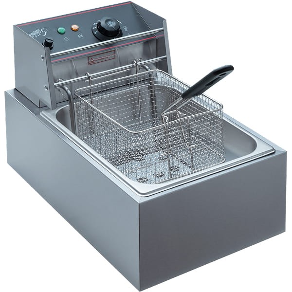 Фритюрница CP-EF06L, нержавеющая сталь, 6 л, 2,5 Квт, серебристый