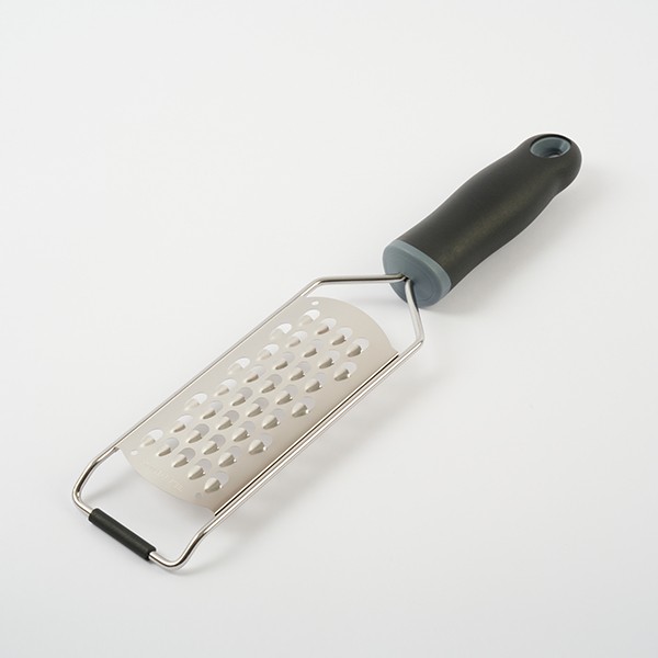 Терка с ручкой, нержавеющая сталь, пластик, 31,1 см, черный