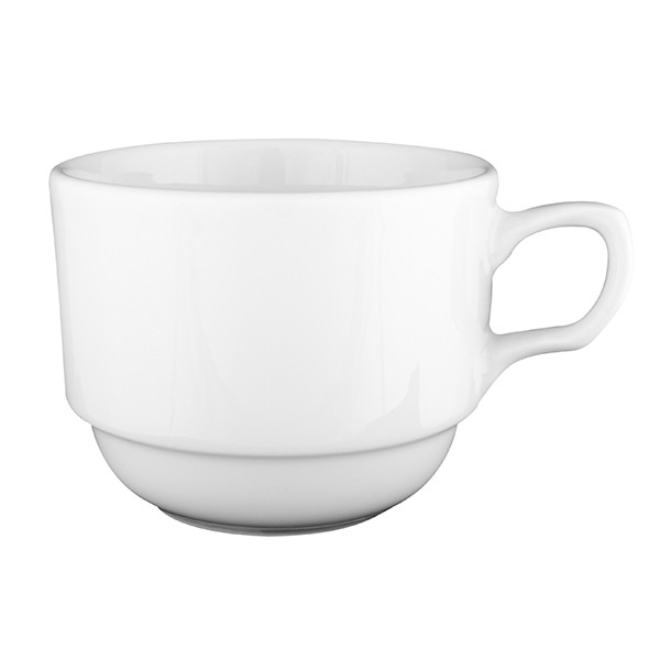 Чашка чайная «Белая» Браво, фарфор, 200 мл, белый