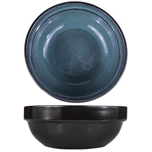 Тарелка глубокая «Млечный путь изумрудный», фарфор, 0,6 л, изумрудный, черный