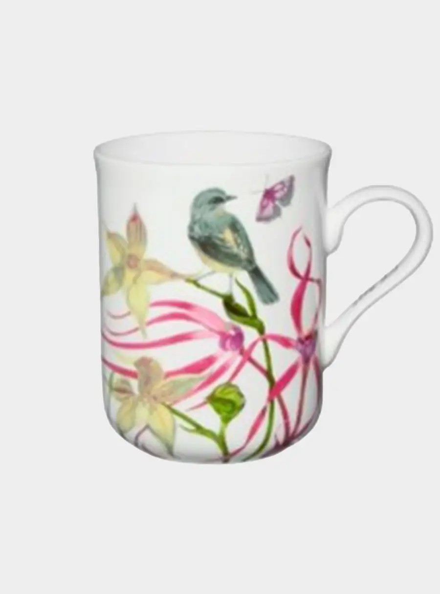 Кружка, 330 мл, костяной фарфор, белая, Малиновка, Lyric