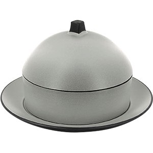 Набор димсам с крышкой и подставкой «Экинокс» D=22, H=13см; серый