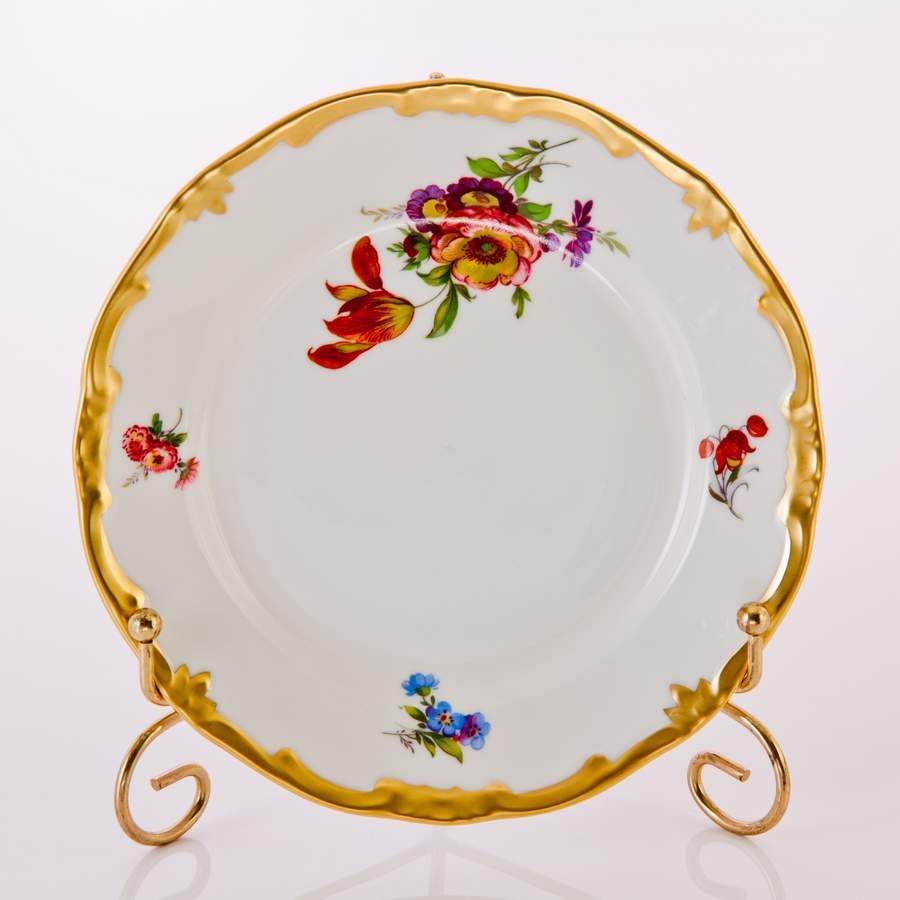 Набор тарелок 17 см. 6 шт. «Мейсенский букет»