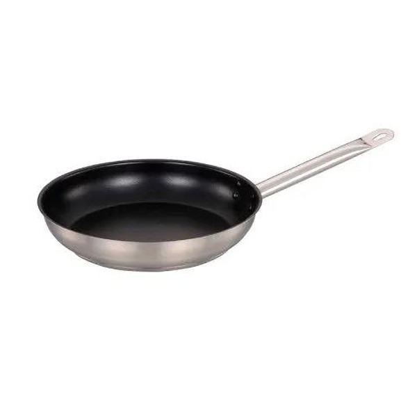 Сковорода с антипригарным покрытием, нержавеющая сталь, 1,2 л, черный