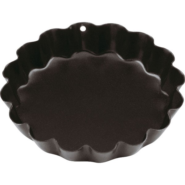 Форма для выпечки рифленая, сталь, антипригарное покрытие, 70 мм, черный