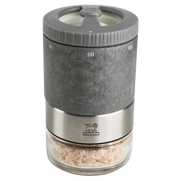 Мельница для соли «Маэстро» циркониевый механизм, бук, стекло, 11 см, цвет графит