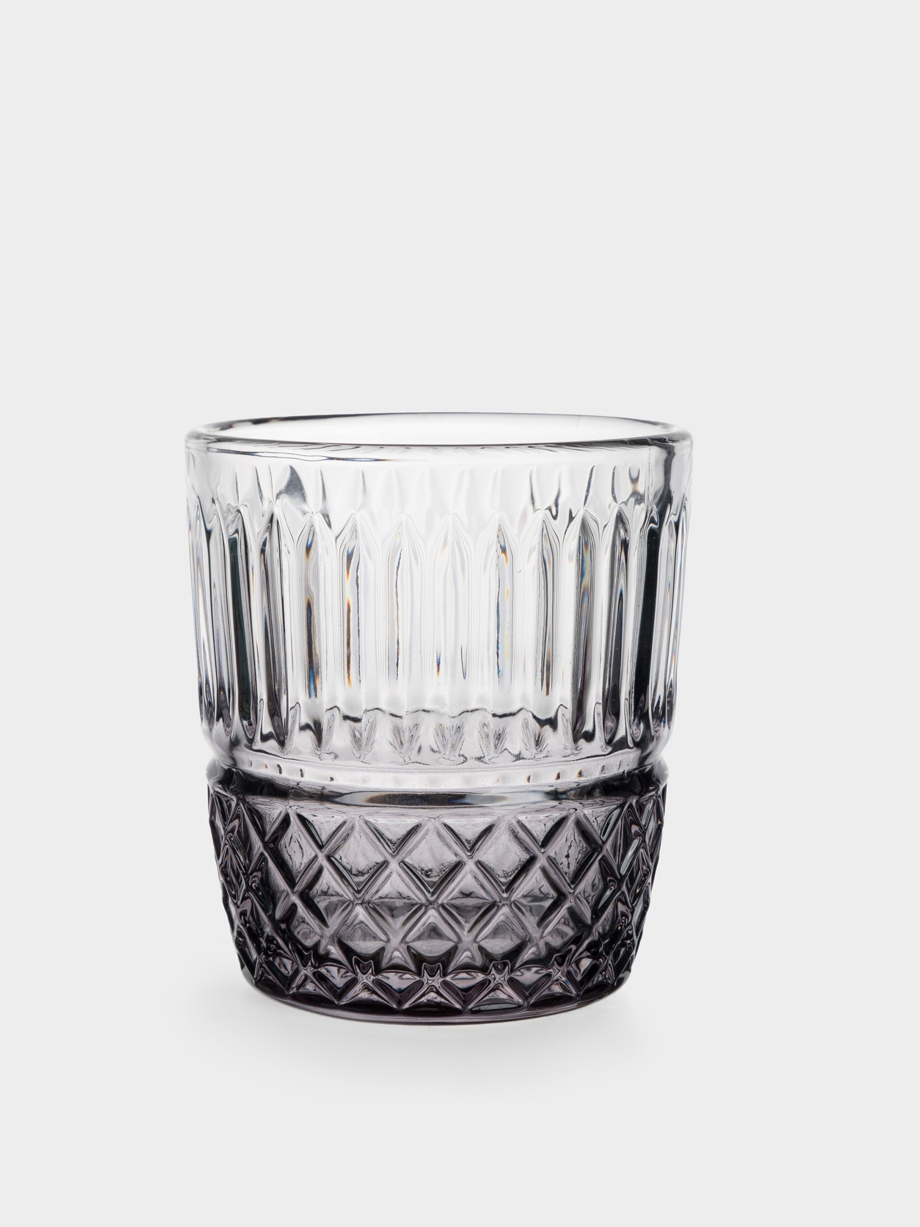 Стакан, 10 см, 280 мл, стекло, серый градиент, Poem Стакан, 10 см, 280 мл, стекло, серый градиент, Poem