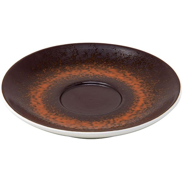 Блюдце «Эстиа» (для артикула LEST019RG151008), фарфор, 11,5 см, коричневый, белый