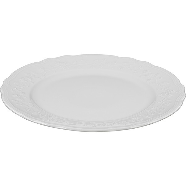 Тарелка «Флер Бьянко» мелкая, фарфор, 31 см, белый Тарелка «Флер Бьянко» мелкая, фарфор, 31 см, белый