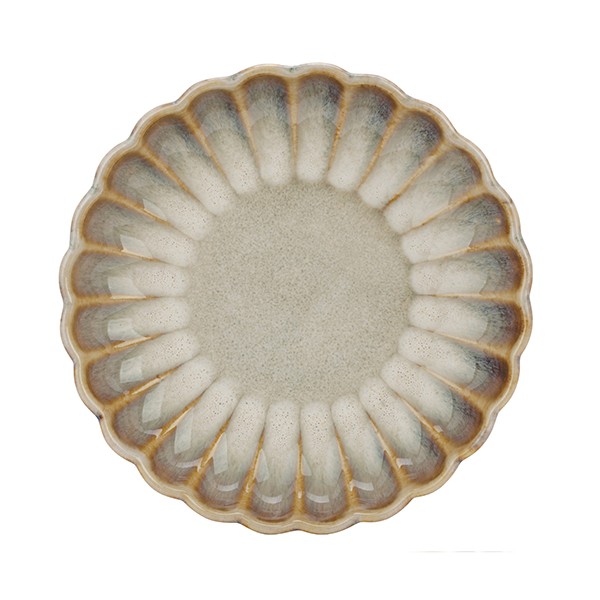 Тарелка «Астера», керамика, 105 мм, бежевый, перламутровый